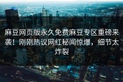 麻豆网页版永久免费麻豆专区重磅来袭！刚刚热议网红秘闻惊爆，细节太炸裂
