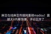 麻豆在线麻豆传媒网重磅madou！震撼大V内幕惊爆，评论区炸了