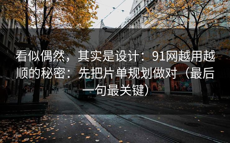 看似偶然,其实是设计:91网越用越顺的秘密:先把片单规划做对(最后一句最关键) 看似偶然,其实是设计:91网越用越顺的秘密:先把片单规划做对(最后一句最关键)